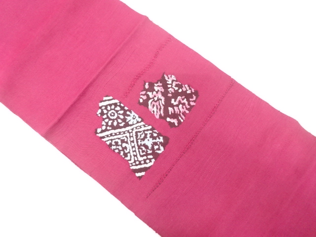 JAPANESE KIMONO / ANTIQUE NAGOYA OBI / SILK / WOVEN SARASA