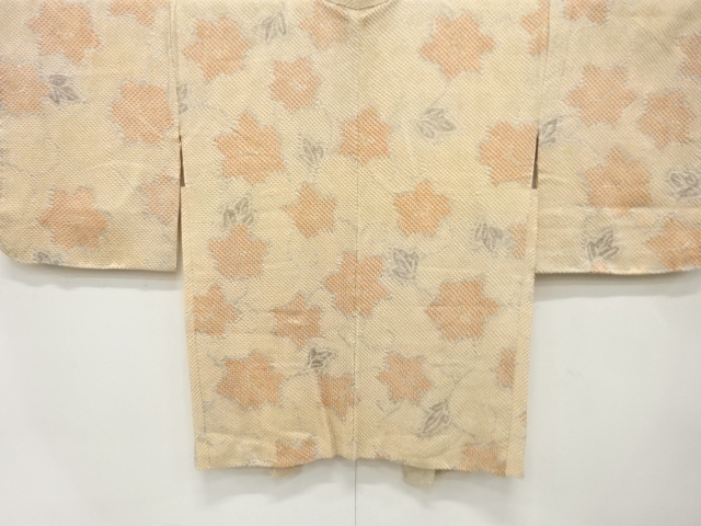 JAPANESE HAORI / UNUSED / ALL SHIBORI / FLOWER