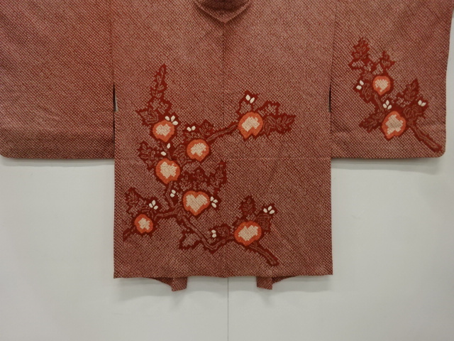 本総絞り　蔦の葉模様　絵羽織