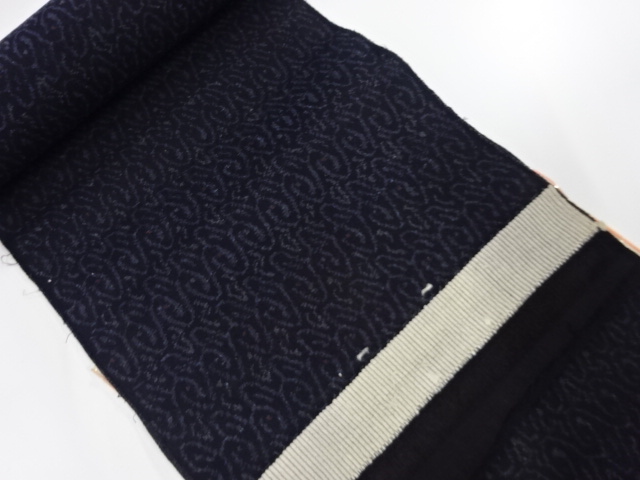 JAPANESE KIMONO / ANTIQUE BOLT FOR KIMONO / SILK / TSUMUGI