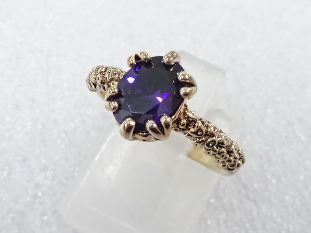 COLORED STONE FASHION RING / JP SIZE 10