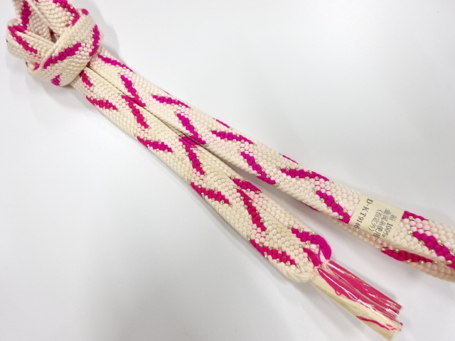 未使用品　正絹　手組帯締め