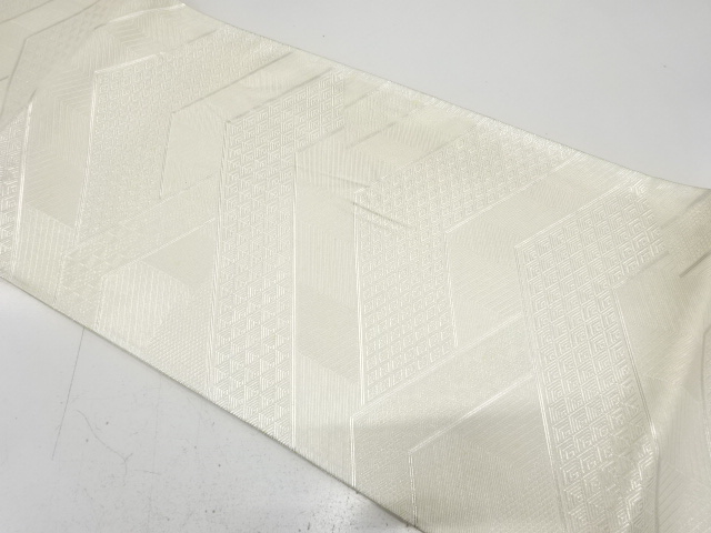 JAPANESE KIMONO / ANTIQUE FUKURO OBI / SILK / SAGANISHIKI / WOVEN MOUNTAINS