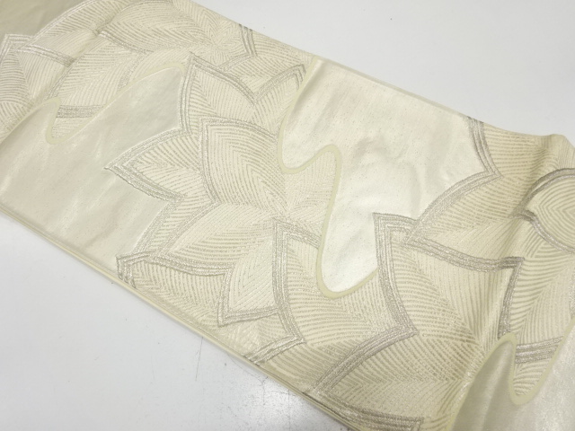 アンティーク　流水に楓模様織り出し袋帯（材料）