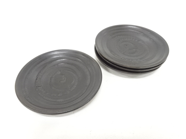 木地　銘々皿　4客