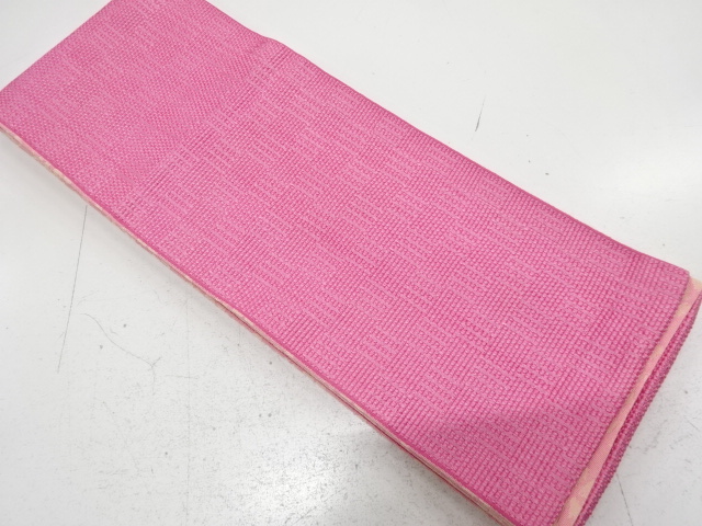 変わり市松模様織り出し　半幅帯