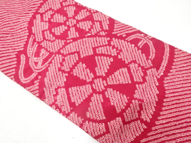 JAPANESE KIMONO / ANTIQUE NAGOYA OBI / SILK / ALL SHIBORI / GENJIGURUMA