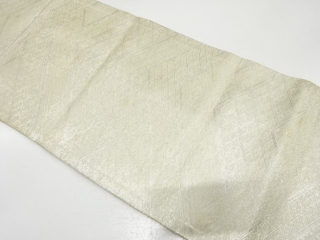 アンティーク　佐賀錦　古典柄織り出し全通袋帯（材料）