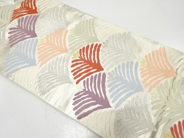 アンティーク　若松模様織り出し袋帯（材料）