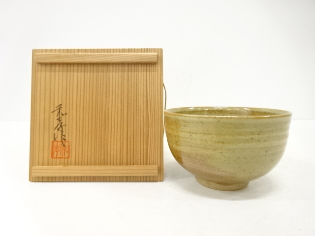 JAPANESE TEA CEREMONY / TEA BOWL CHAWAN / ASH GLAZE / ARTISAN WORK