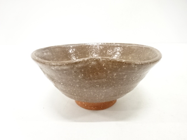 JAPANESE TEA CEREMONY / FUJINA WARE TEA BOWL CHAWAN / ASH GLAZE