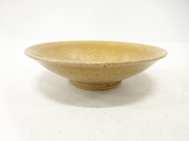 作家物　灰釉　平茶碗
