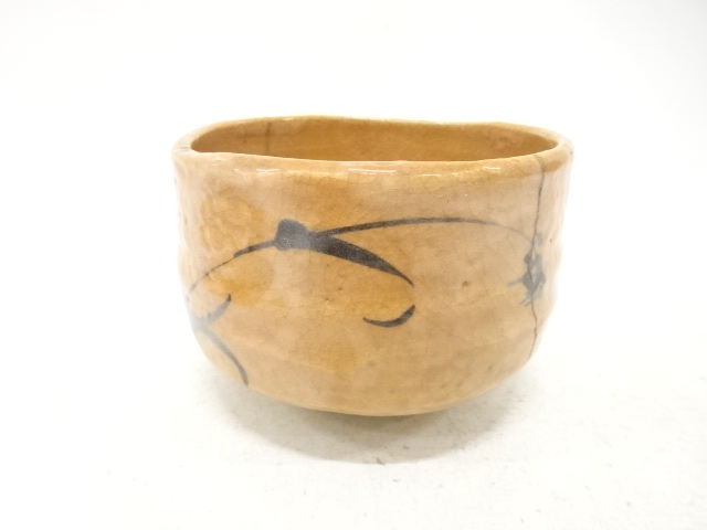 JAPANESE TEA CEREMONY / TEA BOWL CHAWAN / FLOWER CREST