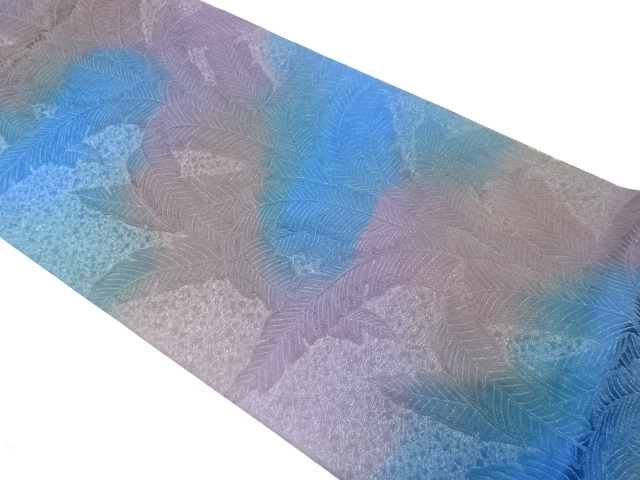 JAPANESE FUKURO OBI / UNUSED / KIN-TOSHI / WOVEN PLANTS