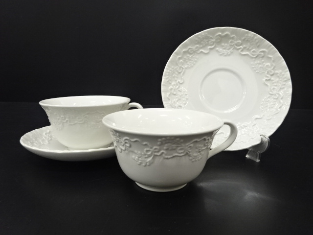 Ralph Lauren x Wedgwood Claire Ralph Lauren Wedgwood Tea Cup and Saucer Pair Wes