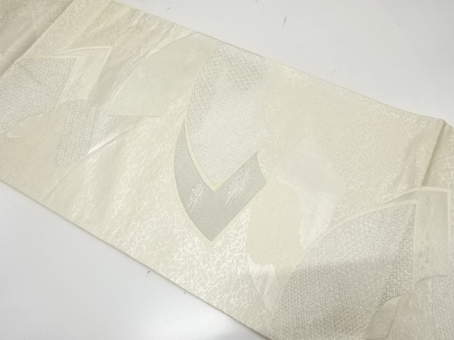 JAPANESE KIMONO / ANTIQUE FUKURO OBI / SILK / WOVEN JIGAMI PATTERN