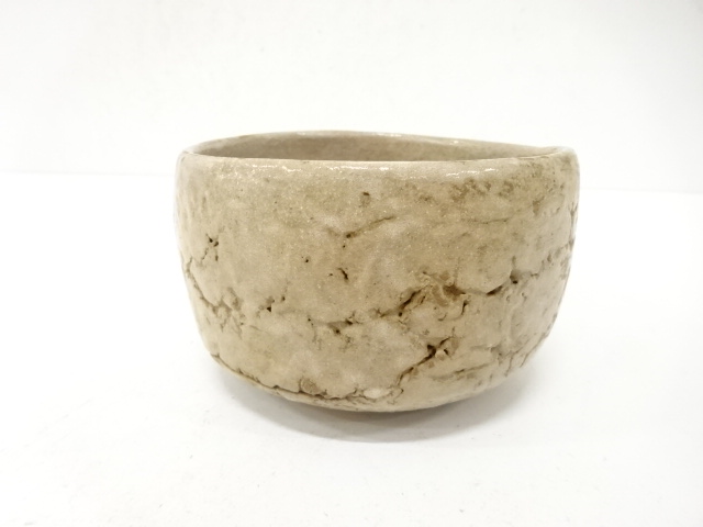 作家物　灰釉　茶碗