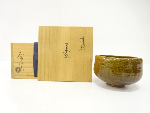 大樋焼　松雲窯　泉喜仙造　茶碗