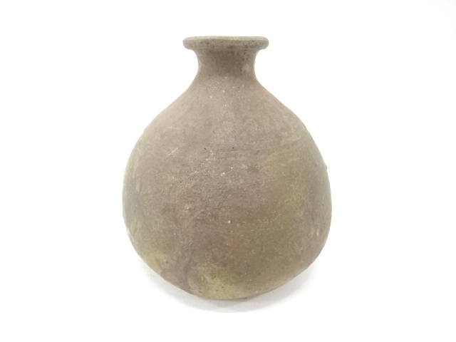 JAPANESE CERAMICS / BIZEN WARE FLOWER VASE / ARTISAN WORK