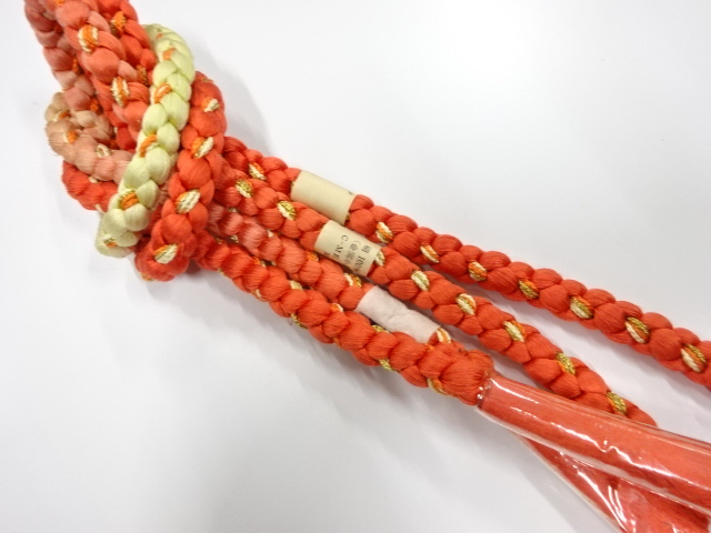 未使用品　正絹　手組帯締め