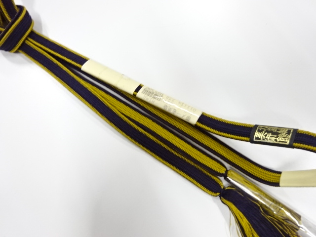 未使用品　正絹　手組帯締め