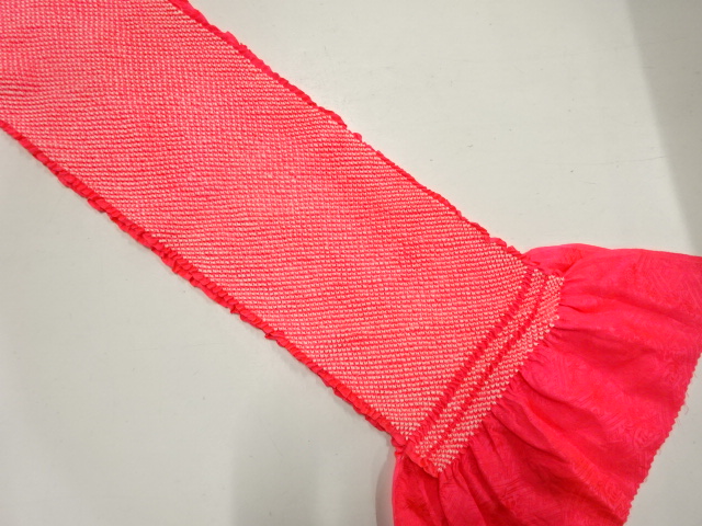 正絹　絞り　帯揚げ