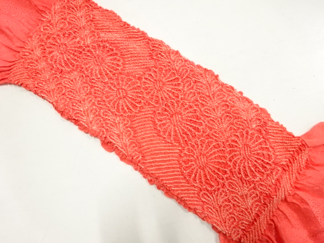 正絹　絞り　帯揚げ