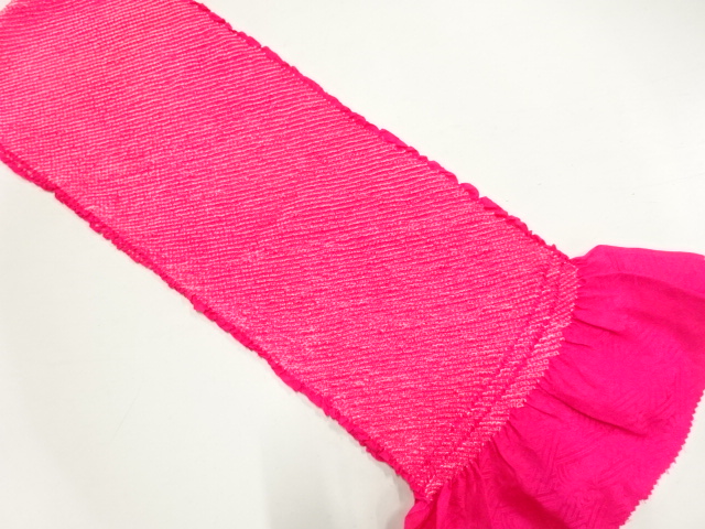 正絹　絞り　振袖用帯揚げ