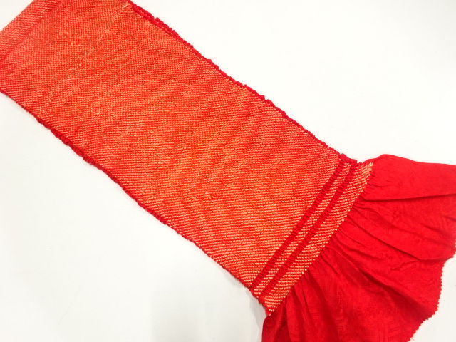 正絹　絞り　振袖用帯揚げ