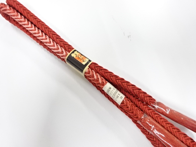 未使用品　正絹　手組帯締め