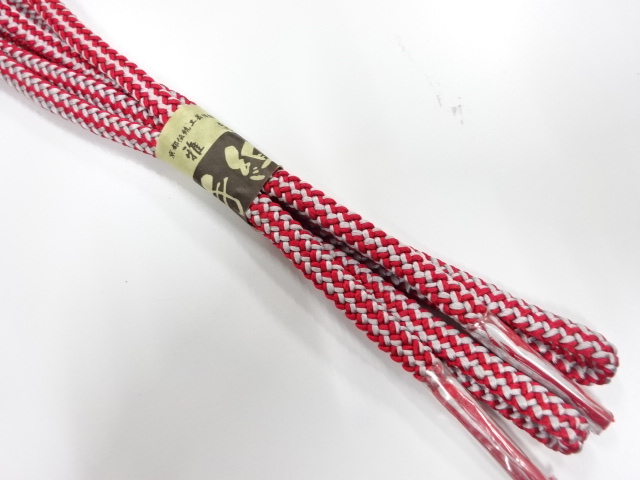 未使用品　正絹　手組帯締め