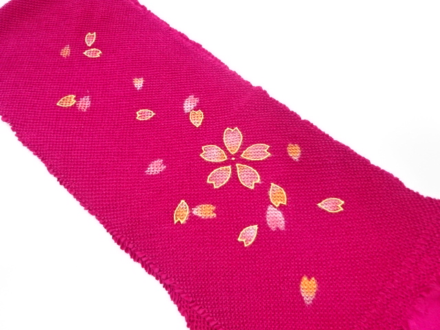 正絹　振袖用　絞り帯揚げ