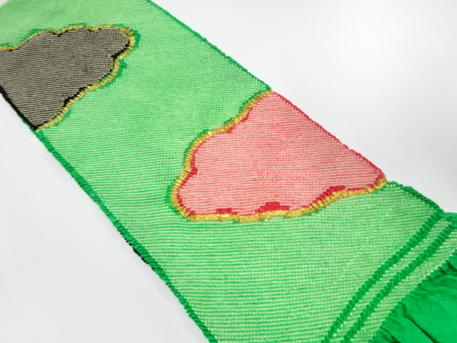 正絹　振袖用　絞り帯揚げ