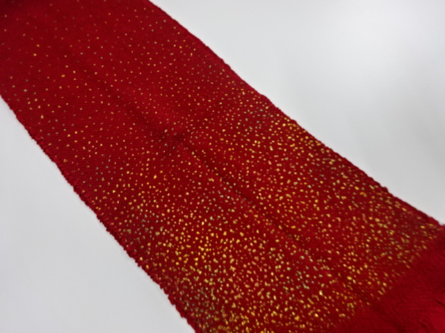 正絹　振袖用　絞り帯揚げ