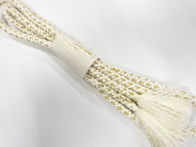 未使用品　正絹　手組帯締め