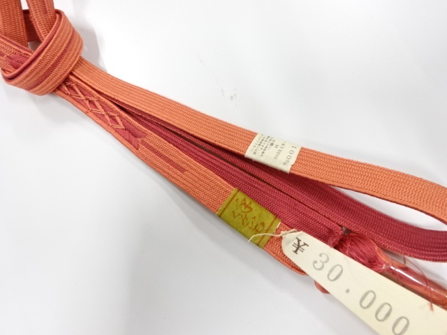 未使用品　正絹　手組帯締め