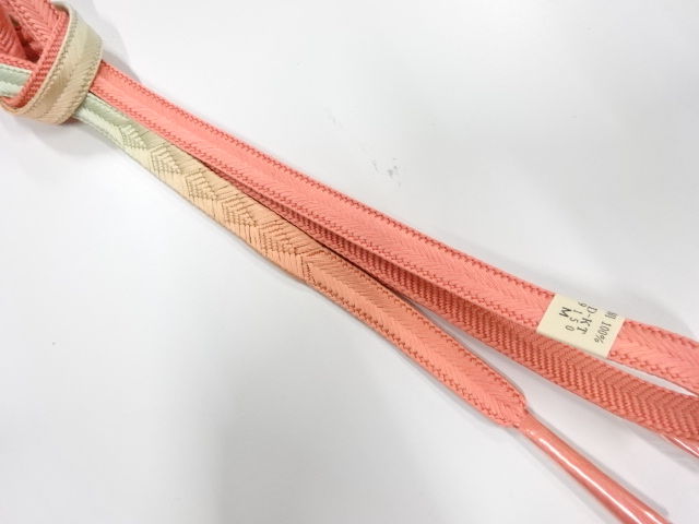 未使用品　正絹　手組帯締め