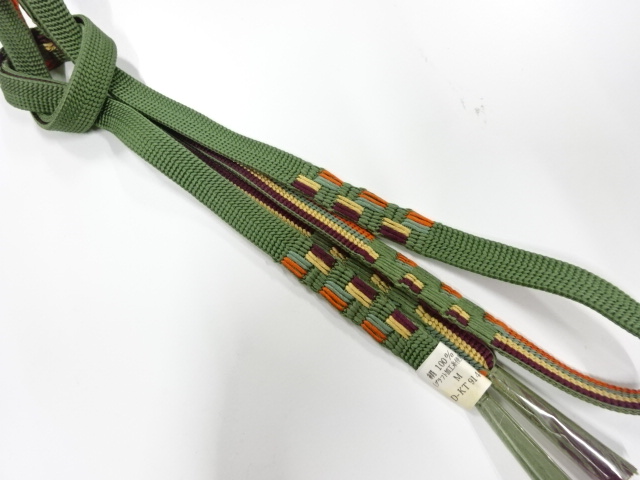未使用品　正絹　手組帯締め