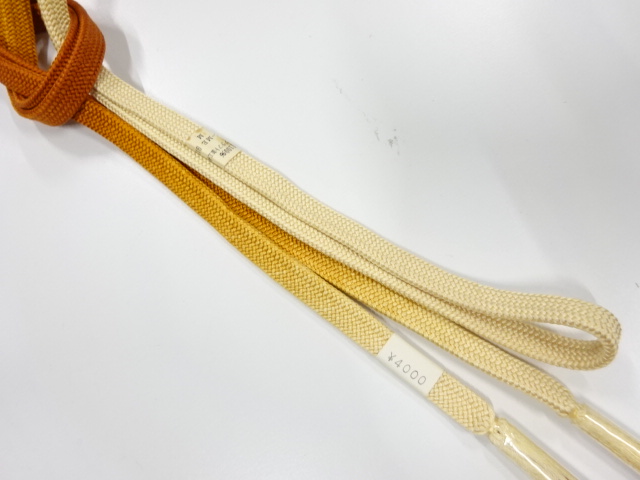 未使用品　正絹　手組帯締め