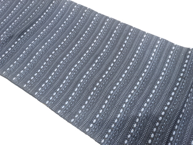 JAPANESE KIMONO / ANTIQUE CHUYA OBI / SILK / SARASA