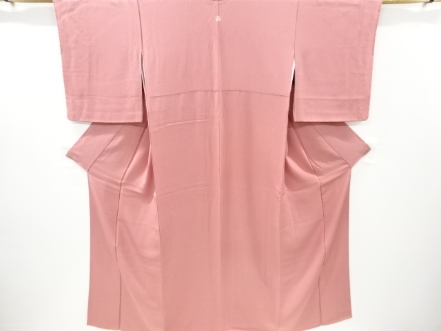 リサイクル　織り柄一つ紋色無地着物