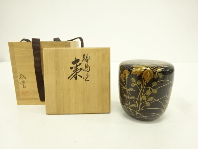 道具 ] - 道具 松斉造 輪島塗 蒔絵秋草中棗宗 sou::お茶道具・着物のお店