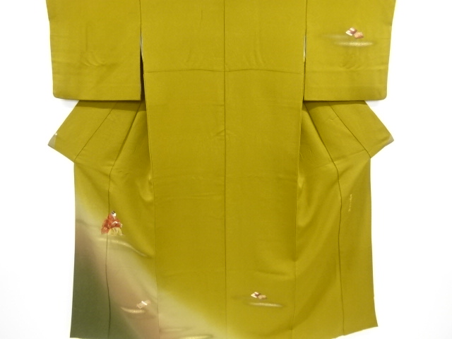 リサイクル　能役者模様訪問着