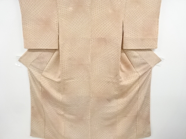 リサイクル　変わり麻の葉模様小紋着物