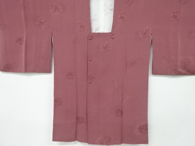 JAPANESE KIMONO / VINTAGE MICHIYUKI COAT / SILK / FLOWER