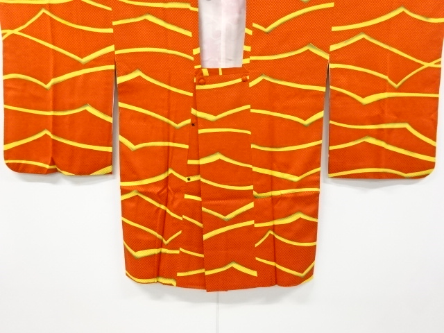 JAPANESE KIMONO / VINTAGE MICHIYUKI COAT / SILK / ABSTRACT