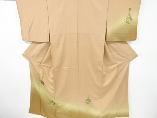 JAPANESE KIMONO / VINTAGE HOMONGI / SILK / KINSAI / FLOWERS