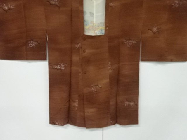 草花模様暈し道行コート