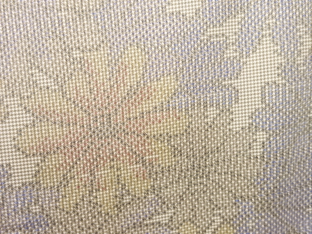 JAPANESE KIMONO / ANTIQUE KIMONO / SILK / OSHIMA TSUMUGI / WOVEN KIKU
