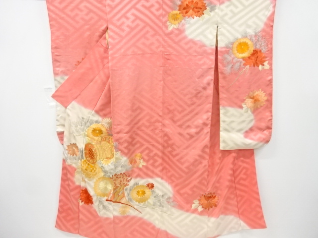 蘇州刺繍 相良刺繍 鳳凰 色留袖 一つ紋 蜀江文 インダストリアル 鶴 藤 